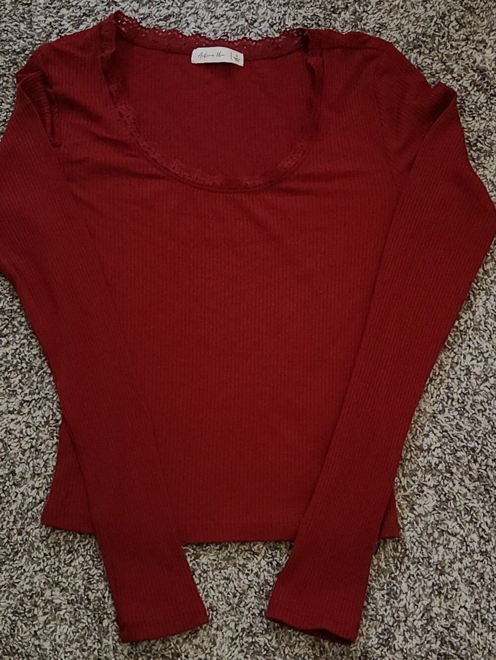 Maroon long-sleeve